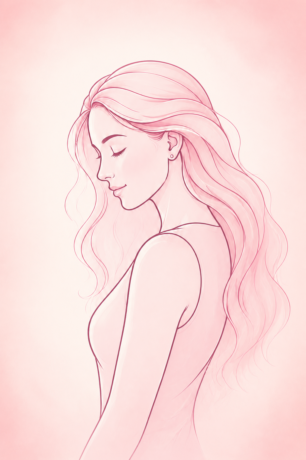 Soft line-art illustration representing women’s health